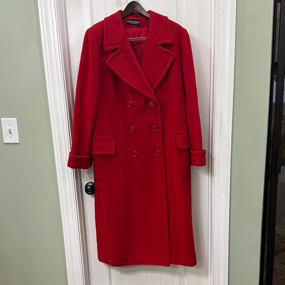 Red Double-Breasted Coat